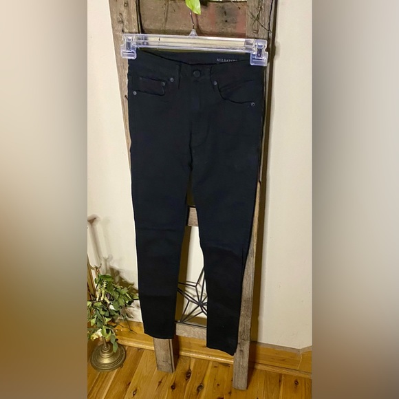 💥AllSaints Stilt Jet Black Jeans💥 NWOT - Picture 2 of 13